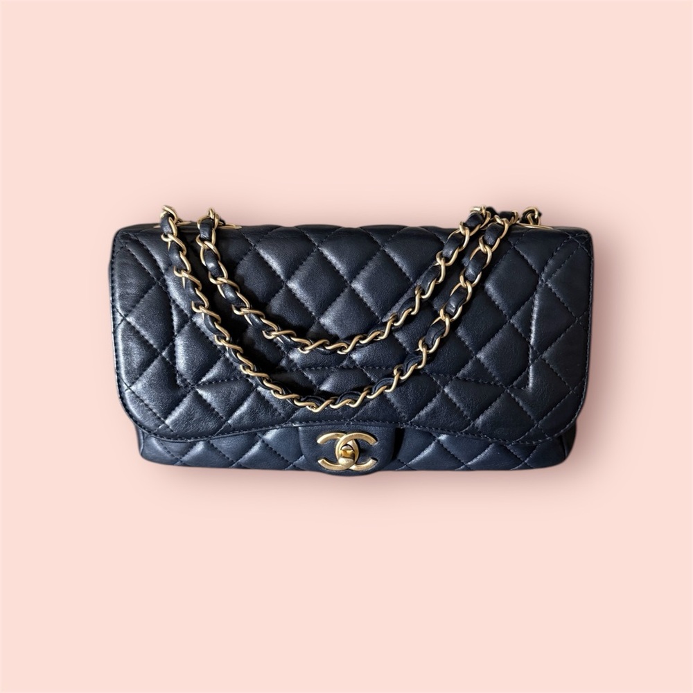 SOLD. Chanel Black Quilted Leather Bag